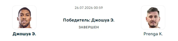 Энтони Джошуа - Кристиан Пренга результат боя